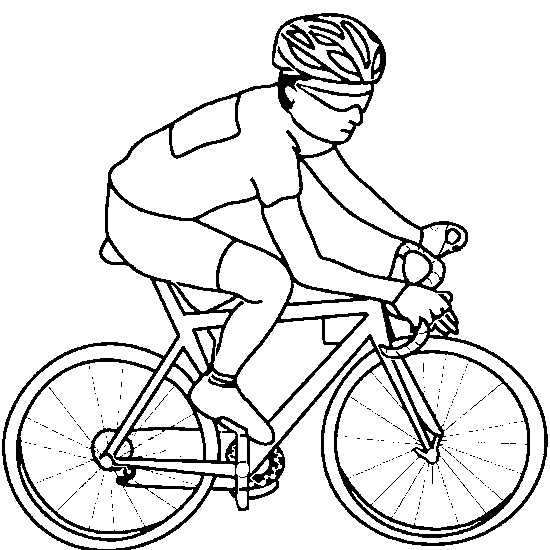 Coloriage Cyclisme En Couleur Dessin Gratuit à Imprimer