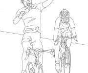 Coloriage Compétition Cyclisme