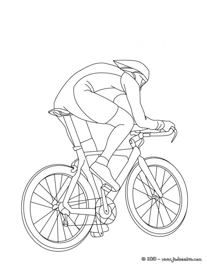 Coloriage et dessins gratuits Cyclisme de salle à décorer à imprimer