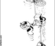 Coloriage Cyclisme Disney
