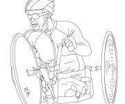 Coloriage Cyclisme paralympiques