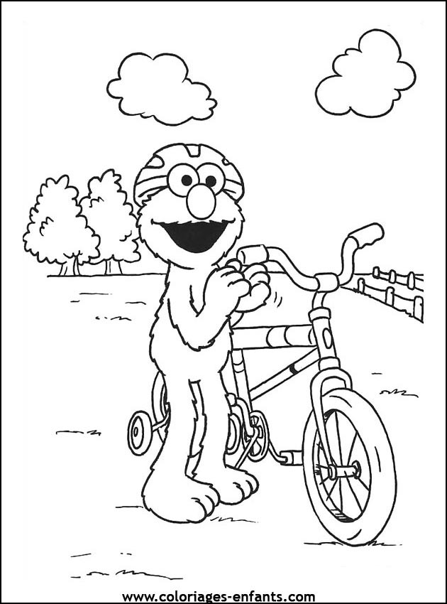 Coloriage et dessins gratuits Cycliste humoristique dessin animé à imprimer