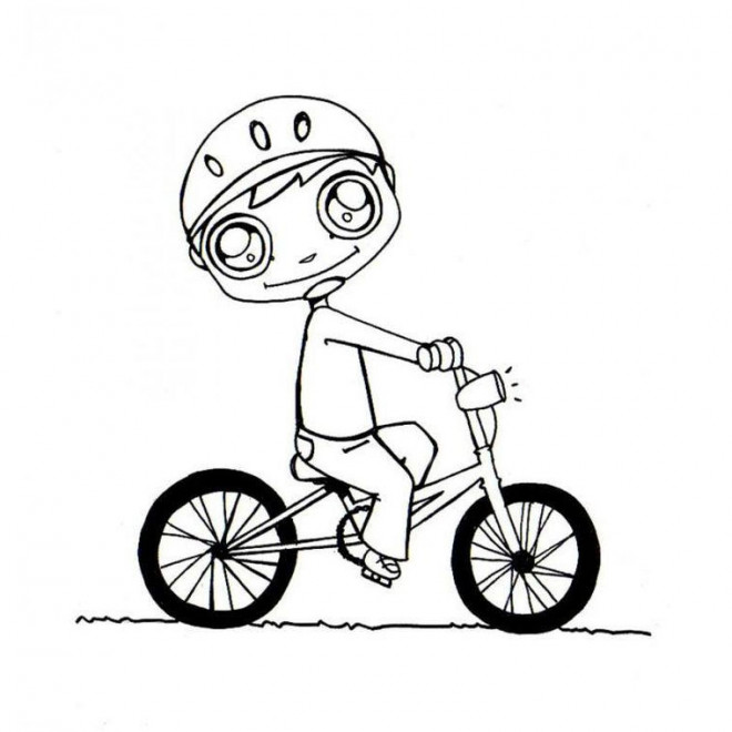 dessins bicyclettes noir et blanc imprimables