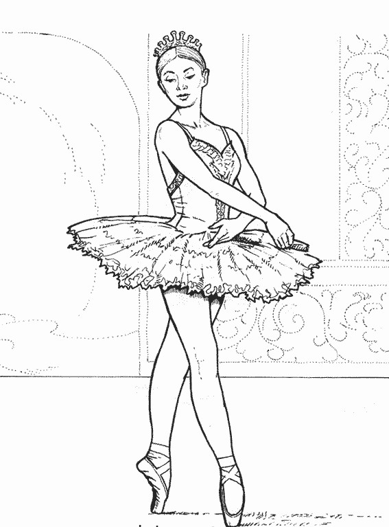 Coloriage Danse Ballet dessin gratuit à imprimer