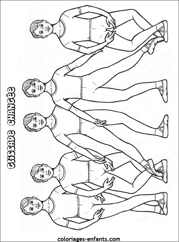 Coloriage Danse gratuit à imprimer liste 40 à 60