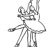 Coloriage Danse classique