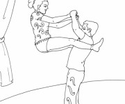 Coloriage Danse contemporaine