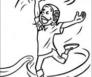 Coloriage Danseur rigolo