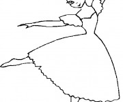 Coloriage Danseuse classique