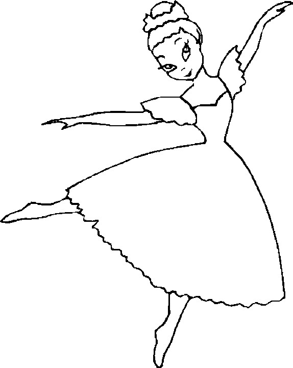 Coloriage et dessins gratuits Danseuse classique à imprimer
