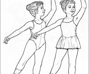 Coloriage Danseuse Classique Ballet