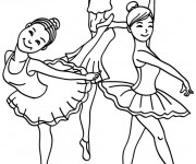 Coloriage Danseuse de Ballet