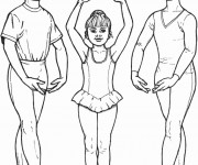 Coloriage Danseuse et danseur