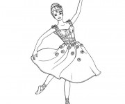 Coloriage Danseuse étoile Dessin Gratuit à Imprimer