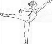 Coloriage et dessins gratuit Danseuse facile à imprimer