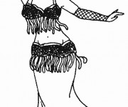 Coloriage Danseuse Orientale