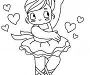 Coloriage Petite Danseuse