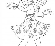 Coloriage Une Fille qui danse