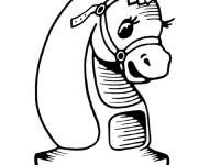 Coloriage Cheval &Eacute;checs
