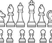 Coloriage Comment arranger les pi&egrave;ces sur l'&eacute;chiquier