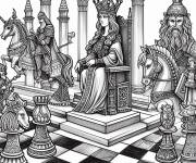 Coloriage Echiquier magique en ligne