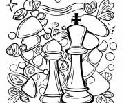 Coloriage &Eacute;chiquier magique pour enfants
