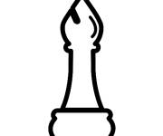 Coloriage et dessins gratuit Fou d'&eacute;chec simple à imprimer