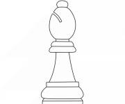 Coloriage Fou d'&eacute;checs simple &agrave; imprimer