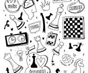 Coloriage Illustration &Eacute;checs