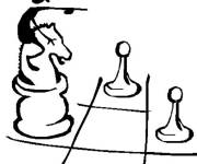 Coloriage Jeu d'&eacute;checs sport mental