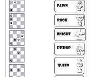Coloriage Mouvement des pi&egrave;ces d'&eacute;checs