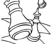 Coloriage Pieces d'&Eacute;checs