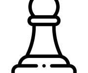 Coloriage et dessins gratuit Pion le soldat d'&eacute;checs à imprimer