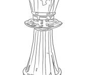 Coloriage Reine d'&eacute;checs en crystal pour adulte