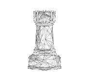 Coloriage Tour d'&eacute;checs en Ligne polygonale pour adulte