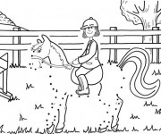 Coloriage Cheval &agrave; compl&eacute;ter