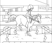 Coloriage Entra&icirc;nement d'&Eacute;quitation