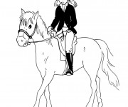 Coloriage Equitation