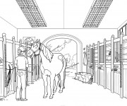 Coloriage Le Stable des Cheveux