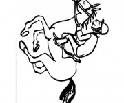 Coloriage Sport d'&Eacute;quitation  simple