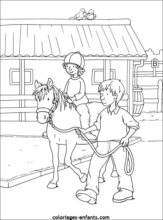 Coloriage Poney Club A Imprimer