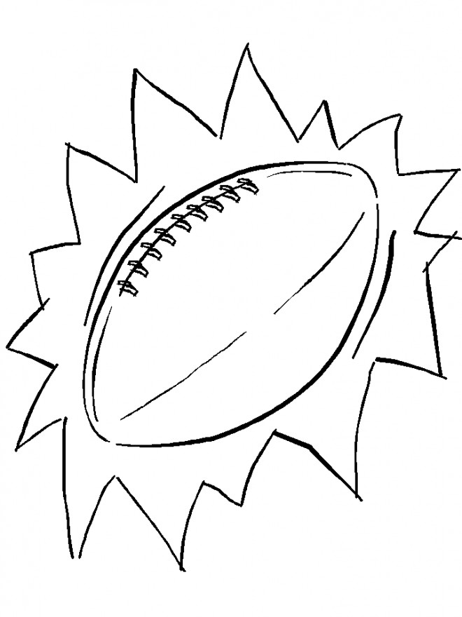 Coloriage Ballon Rugby Couleur Dessin Gratuit à Imprimer