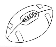 Coloriage Ballon Rugby facile