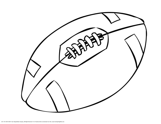 Coloriage Ballon Rugby Facile Dessin Gratuit à Imprimer