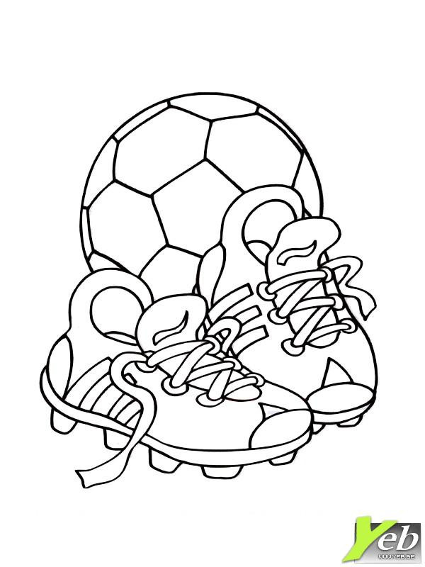 Coloriage et dessins gratuits Équipement Football à imprimer