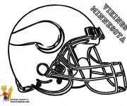 Coloriage Foot américain Vikings Minnesota