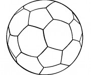 Coloriage Football ballon couleur