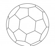 Coloriage Football Ballon en couleur