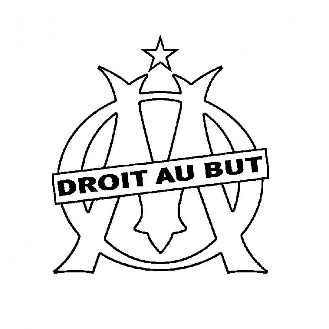 Coloriage Football Olympique de Marseille dessin gratuit à imprimer
