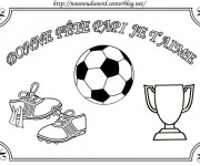 Coloriage Football pour Pères